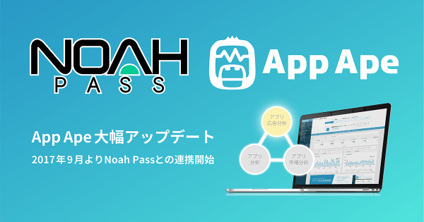 App Ape、セガゲームス「Noah Pass」とゲームアプリマーケティングのワンストップ化に向け提携開始